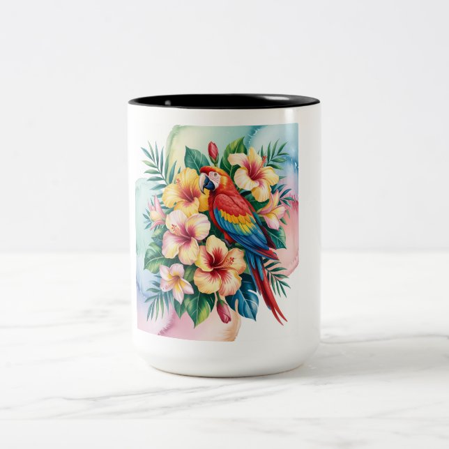 Taza Bicolor Perroquet exotique (Centro)