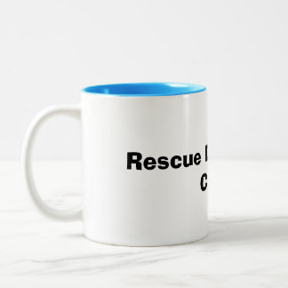 Taza Bicolor Perros de rescate y café para amantes de los anima