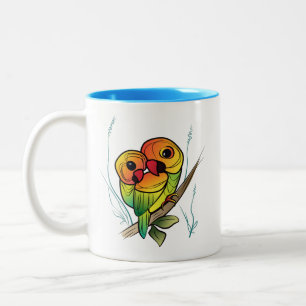 Taza Bicolor Perros inseparables