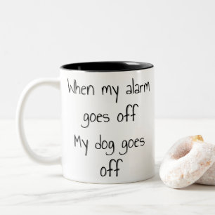 Taza Bicolor Perros y alarmas