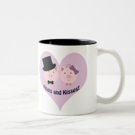 Taza Bicolor ¡Perros y besos!
