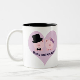 Taza Bicolor ¡Perros y besos!