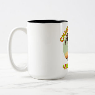 Taza Bicolor Persiguiendo Sólo Vibes Buenas - Mug De Dos Tonos