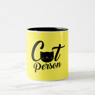 Taza Bicolor Persona del gato