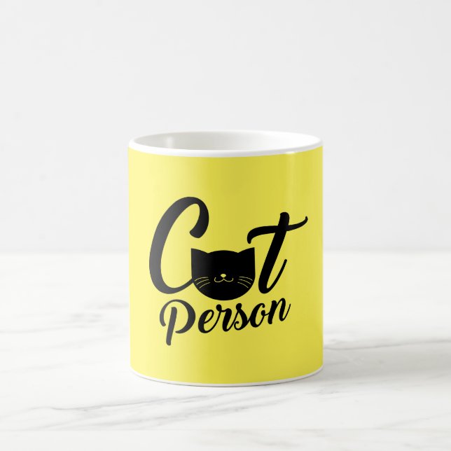 Taza Bicolor Persona del gato (Centro)