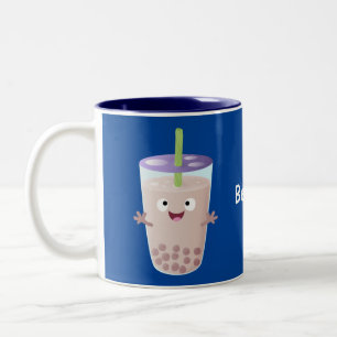 Taza Bicolor Personaje de dibujos animados de Cute happy bubble