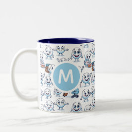 Taza Bicolor Personajes Esféricos Divertidos Roles De La Vida S