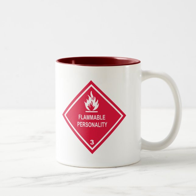 Taza Bicolor Personalidad inflamable (Derecha)