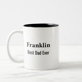 Taza Bicolor Personalised Best Dad Ever Monogrammed 
