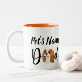 Taza Bicolor Personaliza a Cavalier King Charles Spaniel Dad