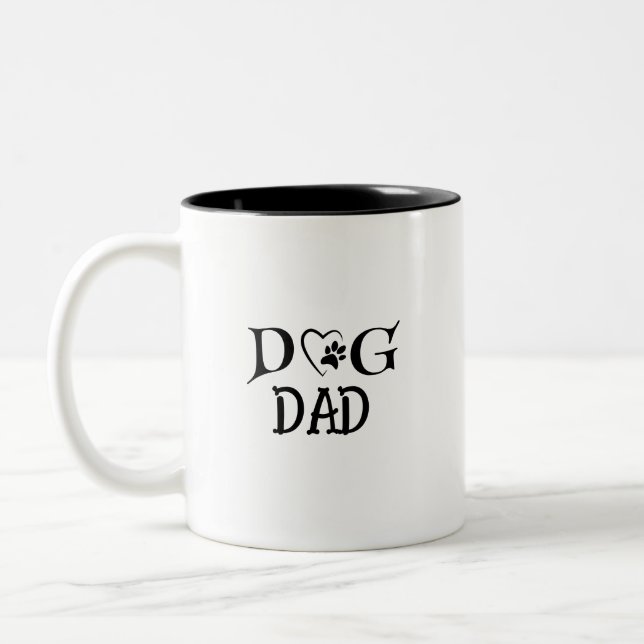 Taza Bicolor Personaliza a Dog Dad (Izquierda)
