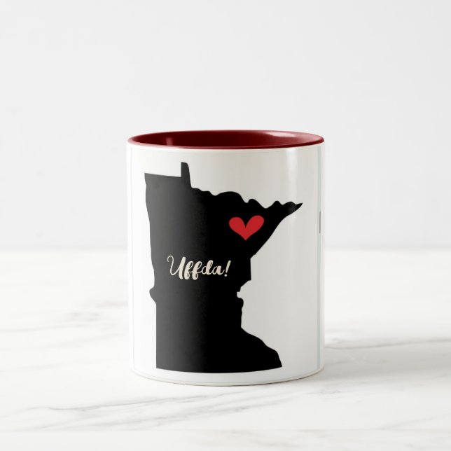 Taza Bicolor Personalizable bionte café Mug Minnesota (Centro)