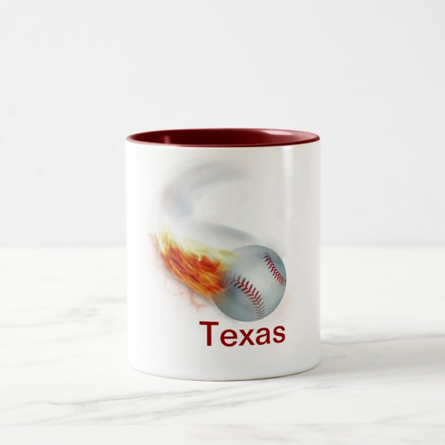 Taza Bicolor Personalizable de béisbol (Centro)