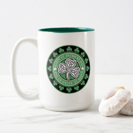 Taza Bicolor Personalizable de dos tonos San Patrick's Day Mug 