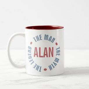 Taza Bicolor Personalizable de la leyenda del mito del hombre