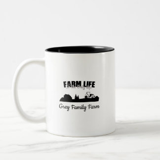 Taza Bicolor Personalizable de vida rural de la vida rural de l