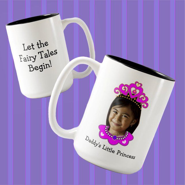 Taza Bicolor Personalizable Little Princess Photo Mug (Subido por el creador)