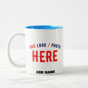 TAZA BICOLOR PERSONALIZABLE MODERNO ESTILO BLANCO VERIFICADO MA