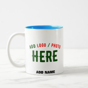 TAZA BICOLOR PERSONALIZABLE MODERNO ESTILO BLANCO VERIFICADO MA