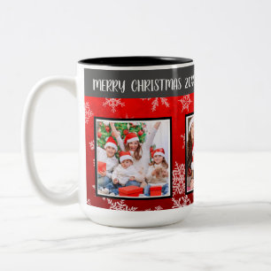 Taza Bicolor Personalizable Navidades de familia Mug
