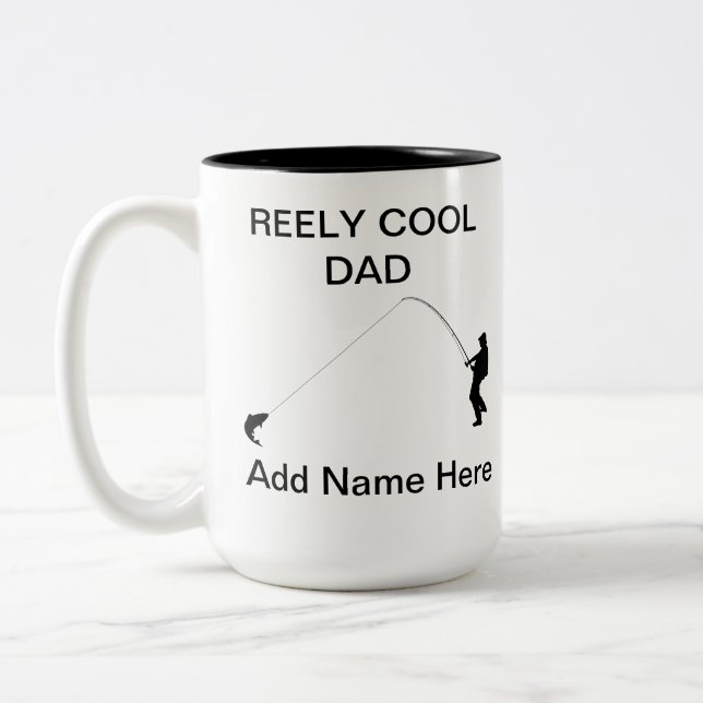 Taza Bicolor personalizable "REELY Guay Dad" Mug (Izquierda)