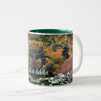 Taza Bicolor Personalización de la naturaleza de la pared de la