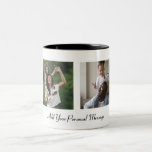 Taza Bicolor Personalizado 2 Collage de fotos Con Texto Persona<br><div class="desc">Personalizar tu propia fotografía personal. Puedes hacer este producto personalizado para ocasiones especiales como bodas,  cumpleaños,  Navidades,  fiestas,  recuerdos,  graduación,  aniversarios y más. También se puede dar como regalo a tu mejor amigo,  amigo cercano,  familia y parientes.</div>