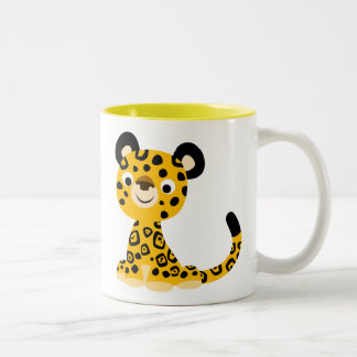 Taza Bicolor Personalizado amable y amable Jaguar