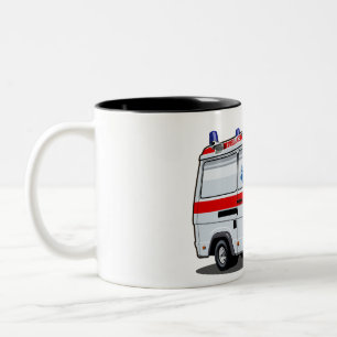 Taza Bicolor Personalizado Ambulance Car