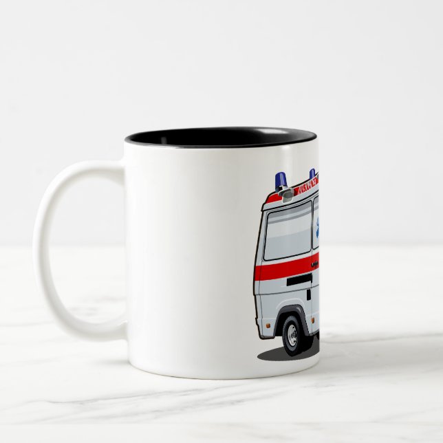 Taza Bicolor Personalizado Ambulance Car (Izquierda)