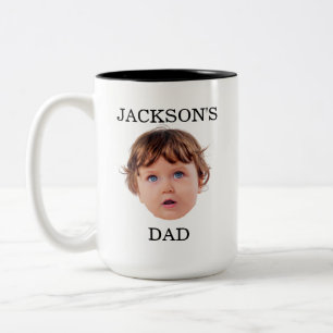 Taza Bicolor Personalizado Baby Face Mug, foto personalizada pa
