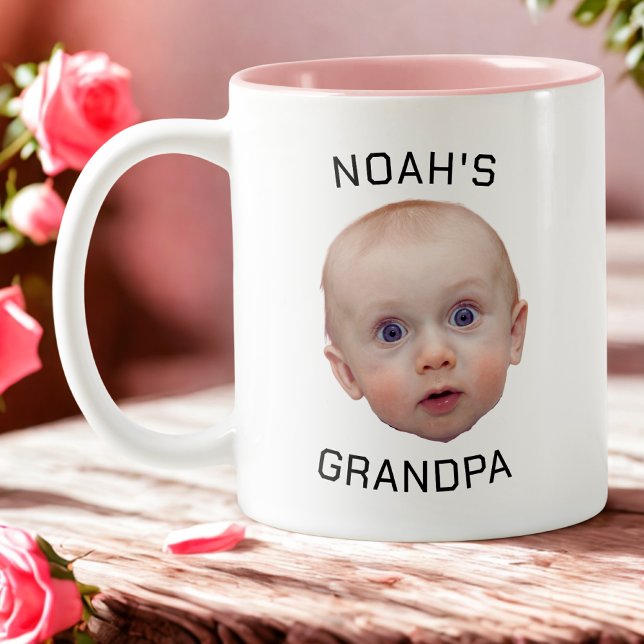 Taza Bicolor Personalizado Baby Face mug | Personalizado Baby P (Subido por el creador)
