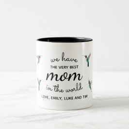 Taza Bicolor Personalizado Best Mom Mug