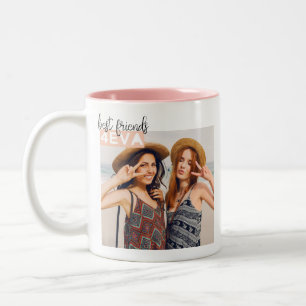 Taza Bicolor Personalizado BFF 4EVA Photo Mug