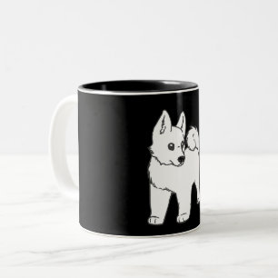 Taza Bicolor personalizado blanco akita