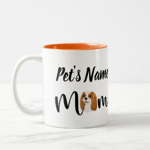 Taza Bicolor Personalizado Blenheim Cavalier King Charles Spani