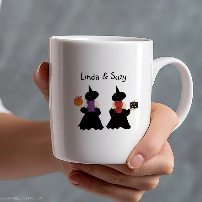 Taza Bicolor Personalizado, bruja, halloween (Subido por el creador)