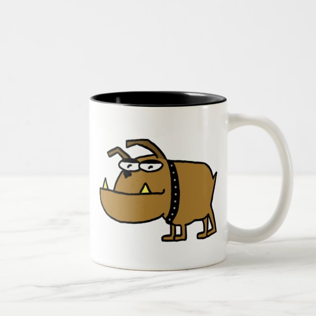 Taza Bicolor Personalizado Bulldog Mug (Derecha)