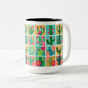Taza Bicolor Personalizado Cactus Mugs