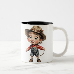 Taza Bicolor personalizado clásico de efectos 3D