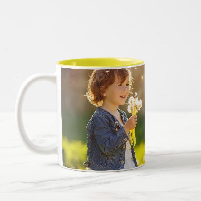 Taza Bicolor Personalizado Coffee Mugs Personalizado Con Su Fot (Izquierda)