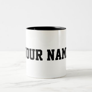 Taza Bicolor Personalizado con su nombre