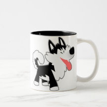 Personalizado curado Siberian Husky Mug
