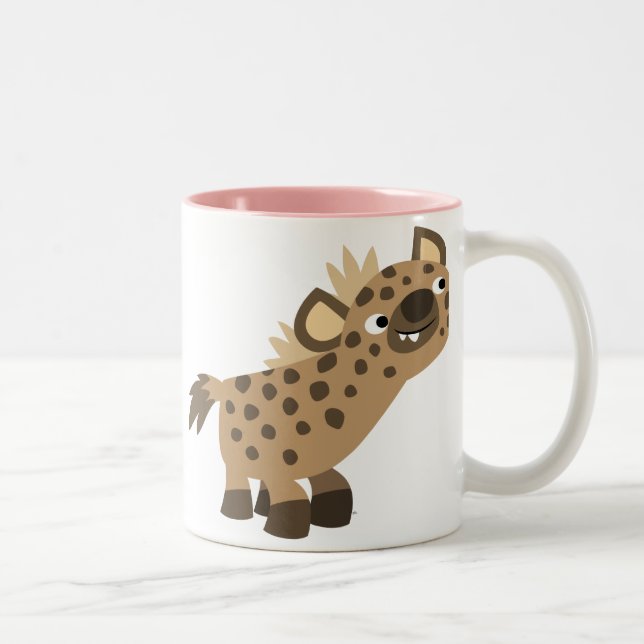 Taza Bicolor Personalizado curiosa Hyena Mug (Derecha)
