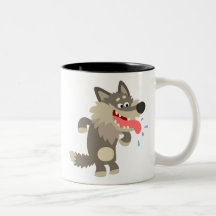 Personalizado Cute Familiar Wolf Mug