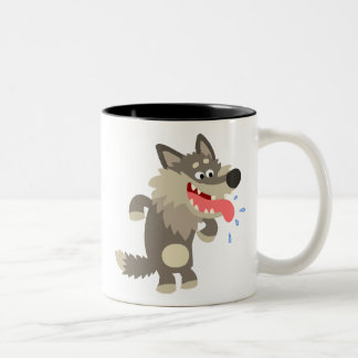 Taza Bicolor Personalizado Cute Familiar Wolf Mug