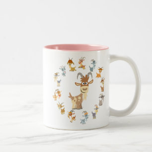 Taza Bicolor Personalizado Cute Goat Mandala Mug