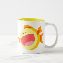 Personalizado Cute Happy Fish Mug