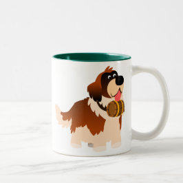 Taza Bicolor Personalizado Cute St Bernard Mug