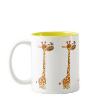 Personalizado Cuto Giraffe Y Amigo